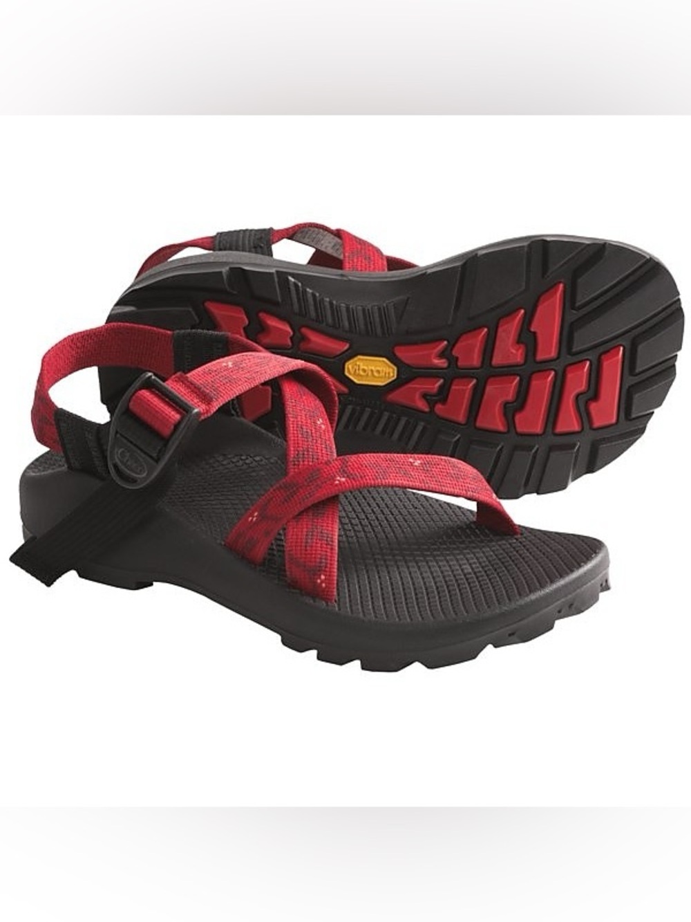 Chaco ZX/2 Unaweep Vibram Hiking Sandals Red Floral Womens 6